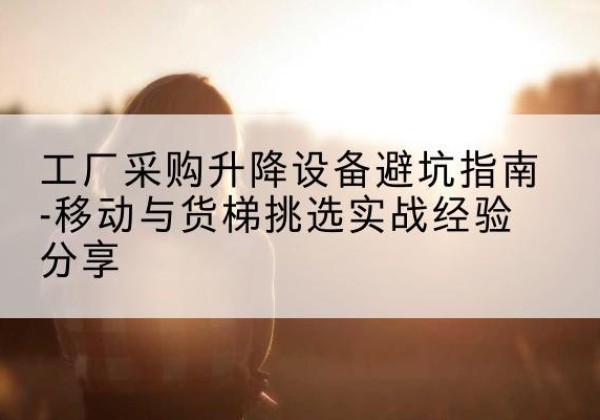 陆良移动式升降机怎么选-工厂采购升降设备避坑指南-移动与货梯挑选实战经验分享